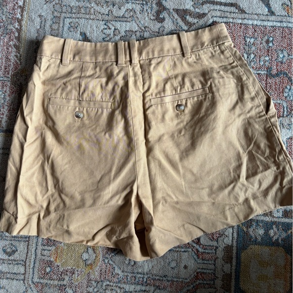 Madewell The Harlow Shorts High Rise Drapey Twill Desert Dune Tan Size 8 - Picture 3 of 4